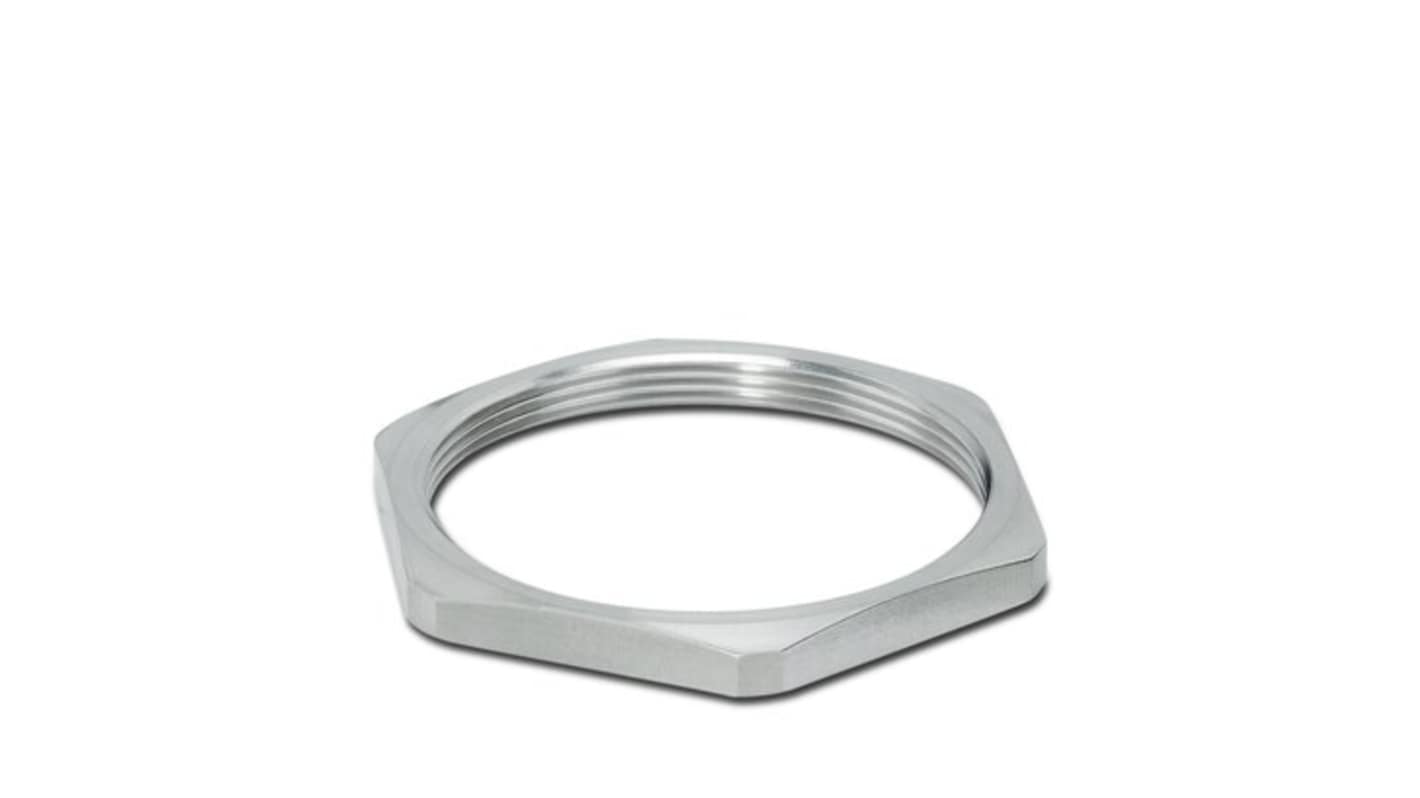 Phoenix Contact Silver Counter Nut, Shell Size 6 x 63mm for use with Circular Connector