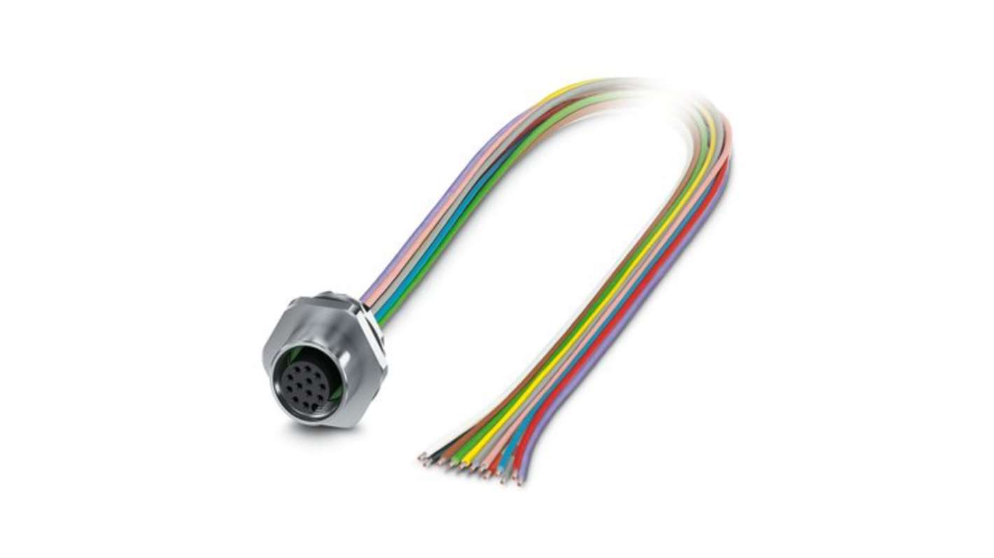 Phoenix Contact Circular Connector, 8 Contacts, Front Mount, M12 Connector, Socket, Female, IP65, IP67, SACC Series