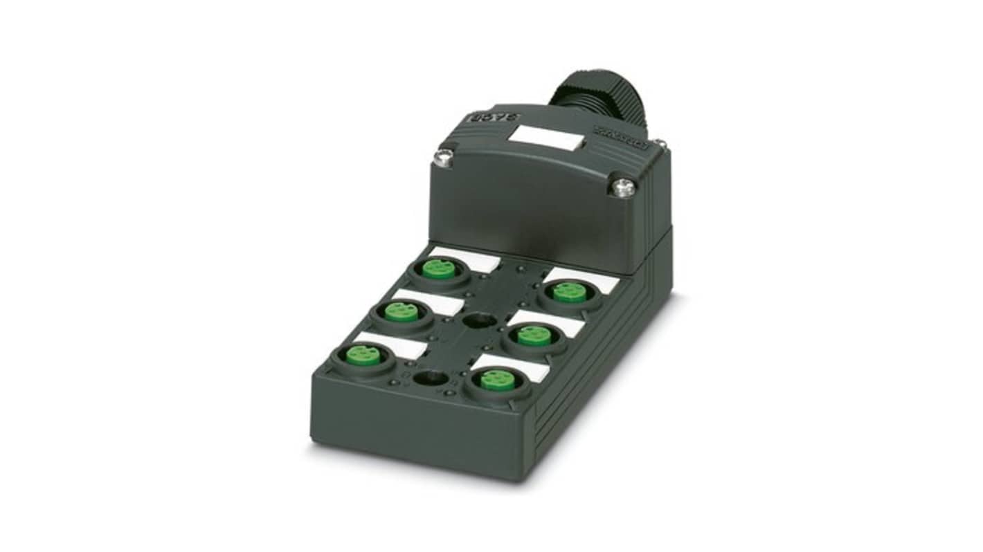 Phoenix Contact SACB Series Distribution Unit, M12, 5 way, 6 port