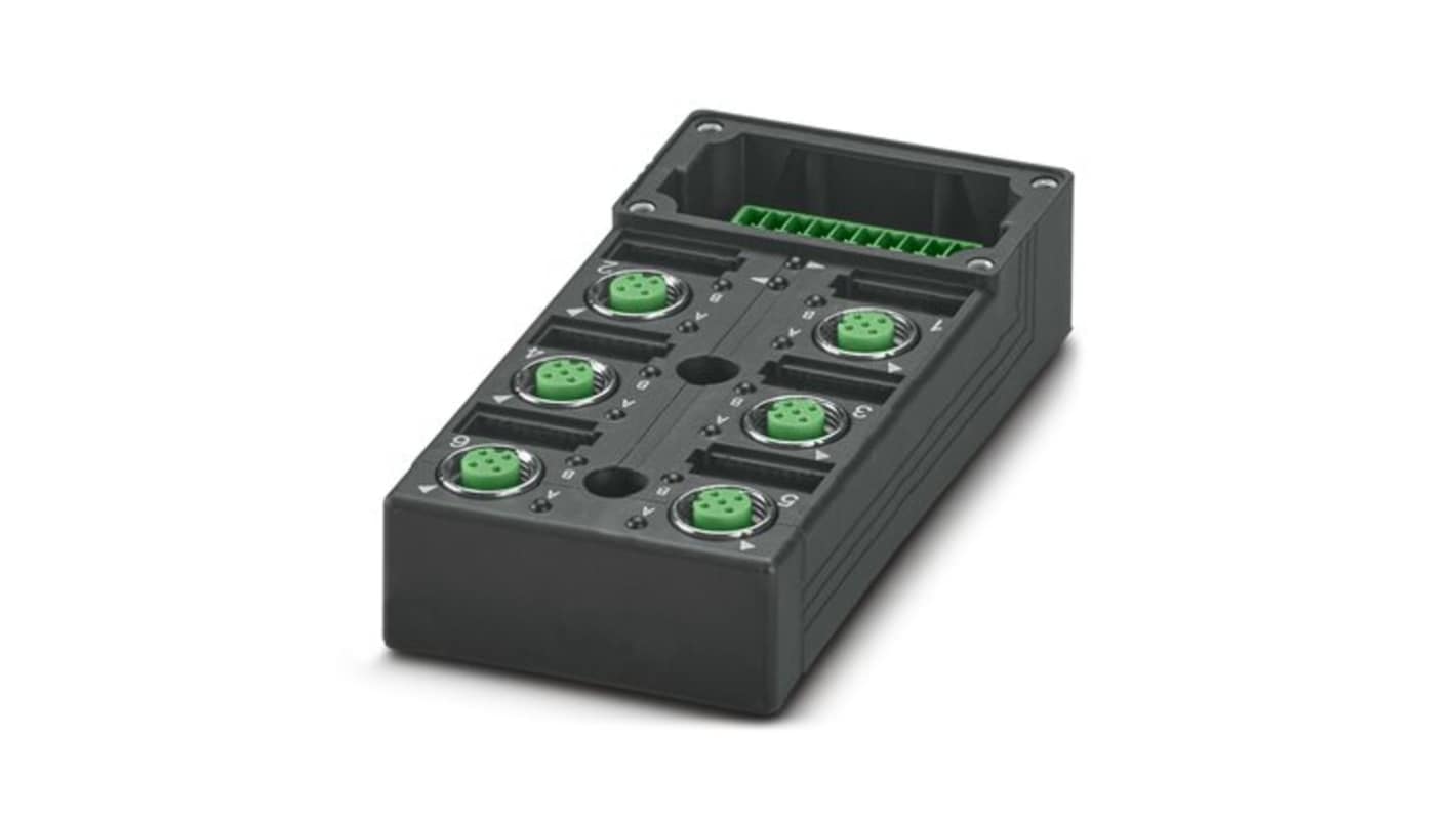 Phoenix Contact SACB Series Distribution Unit, M12, 5 way, 6 port