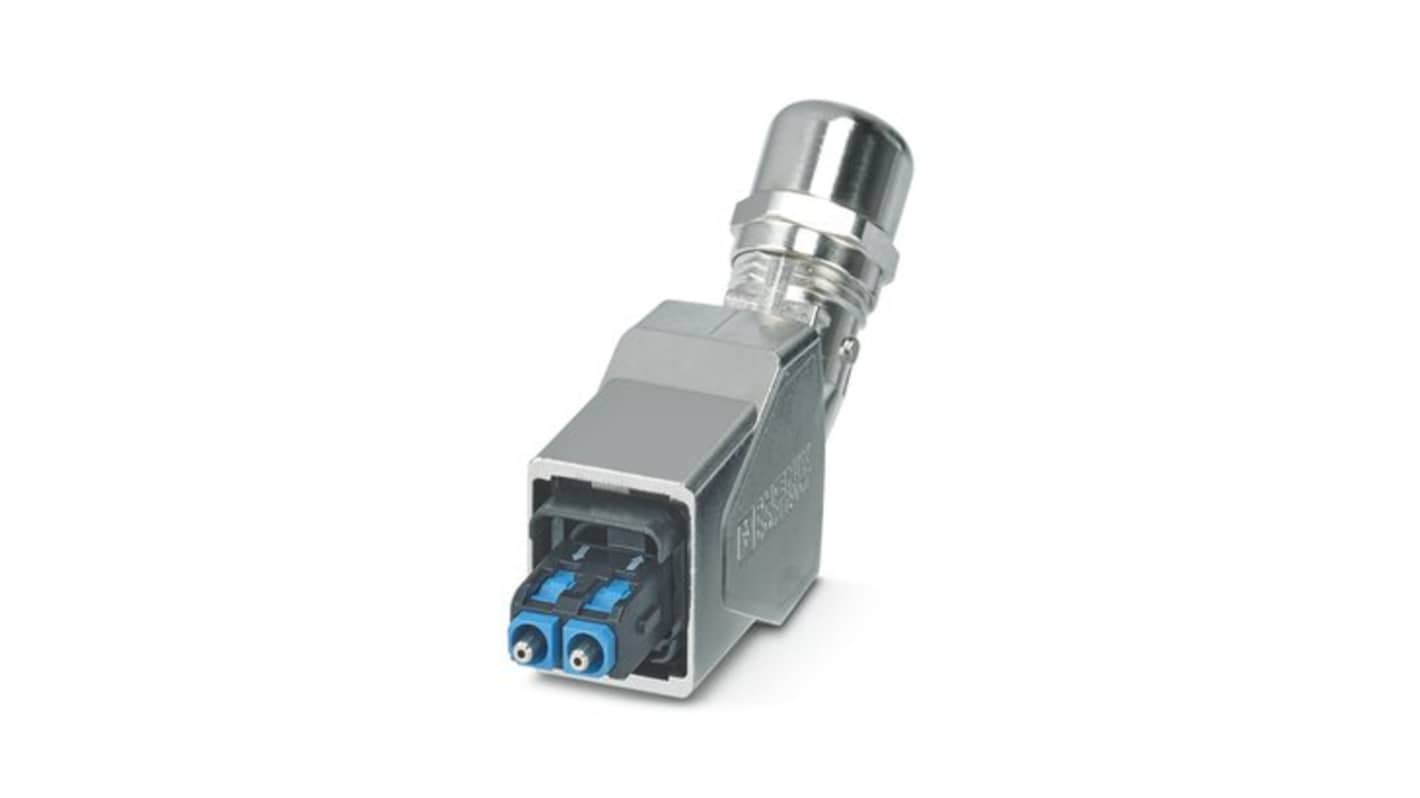 Conector de fibra óptica SCRJ Phoenix Contact serie FOC-V14, Multimodo, Dúplex, para fibra de 980/1000μm, POF, p.