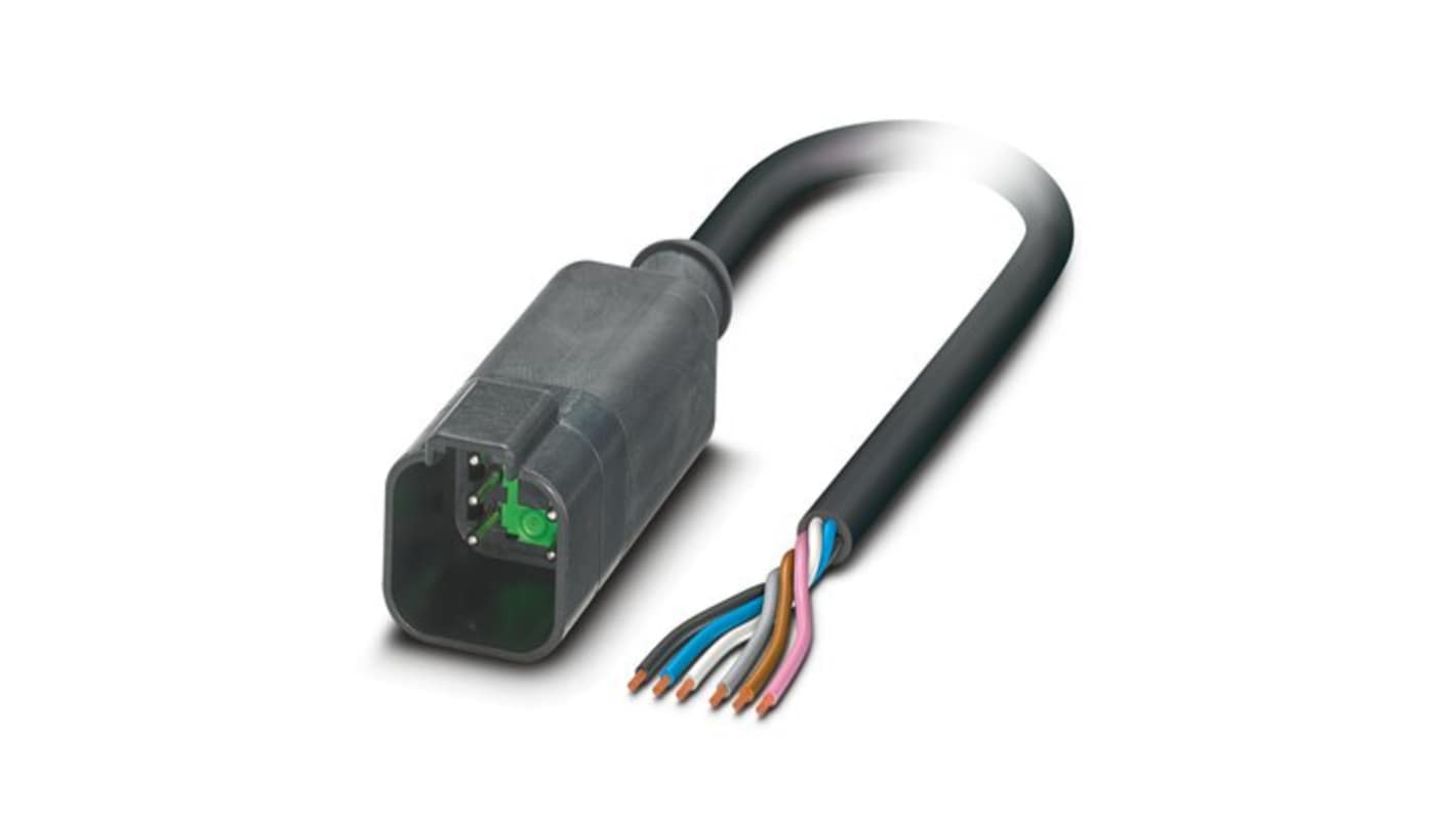 Kabel do siłownika/czujnika Złącze A Wolne końcówki liczba rdzeni 6 długość 3m Złącze B Deutsch