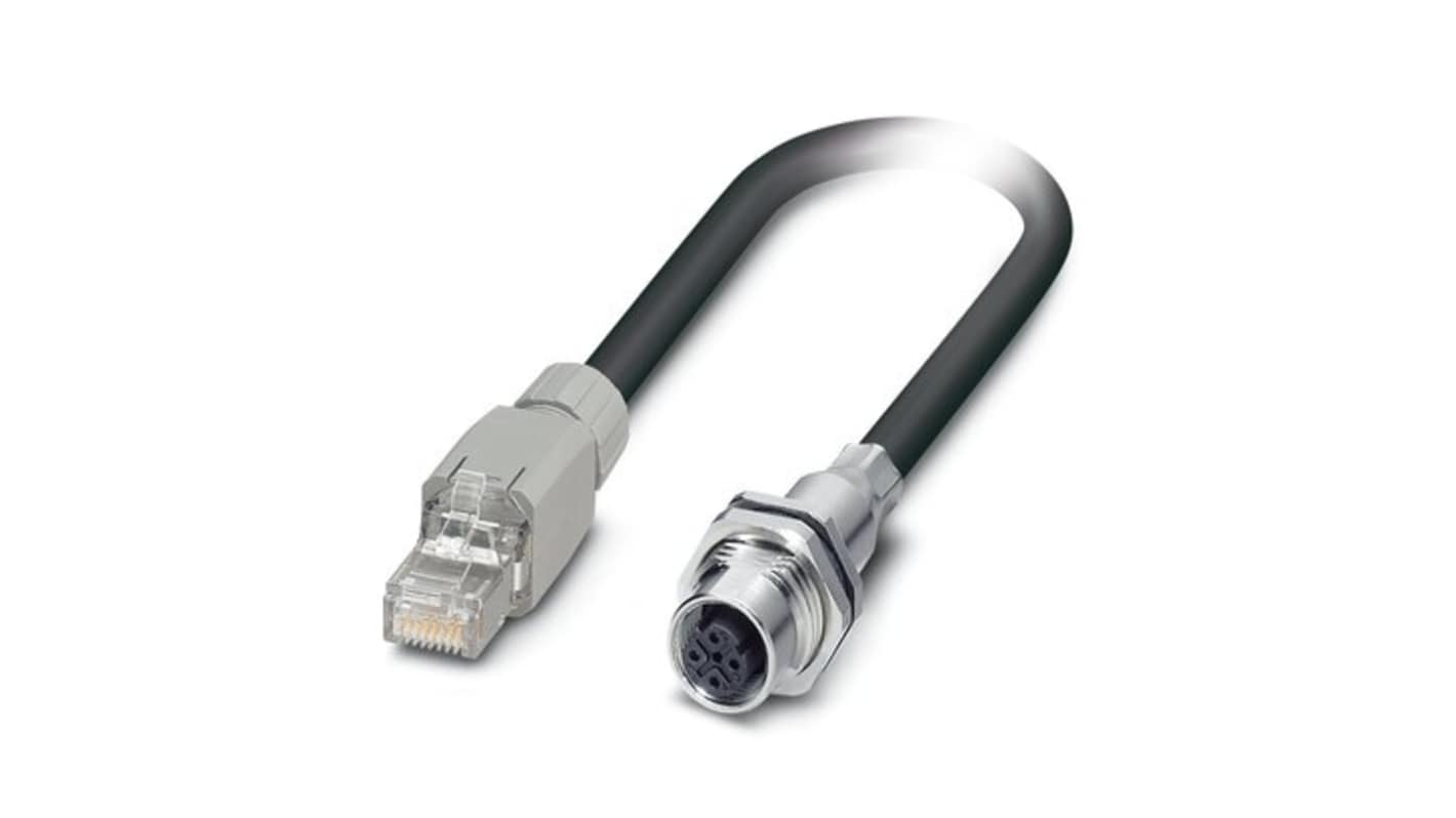 Kabel kat. 5 Cat5 długość 250mm Z zakończeniem Phoenix Contact Polietylen