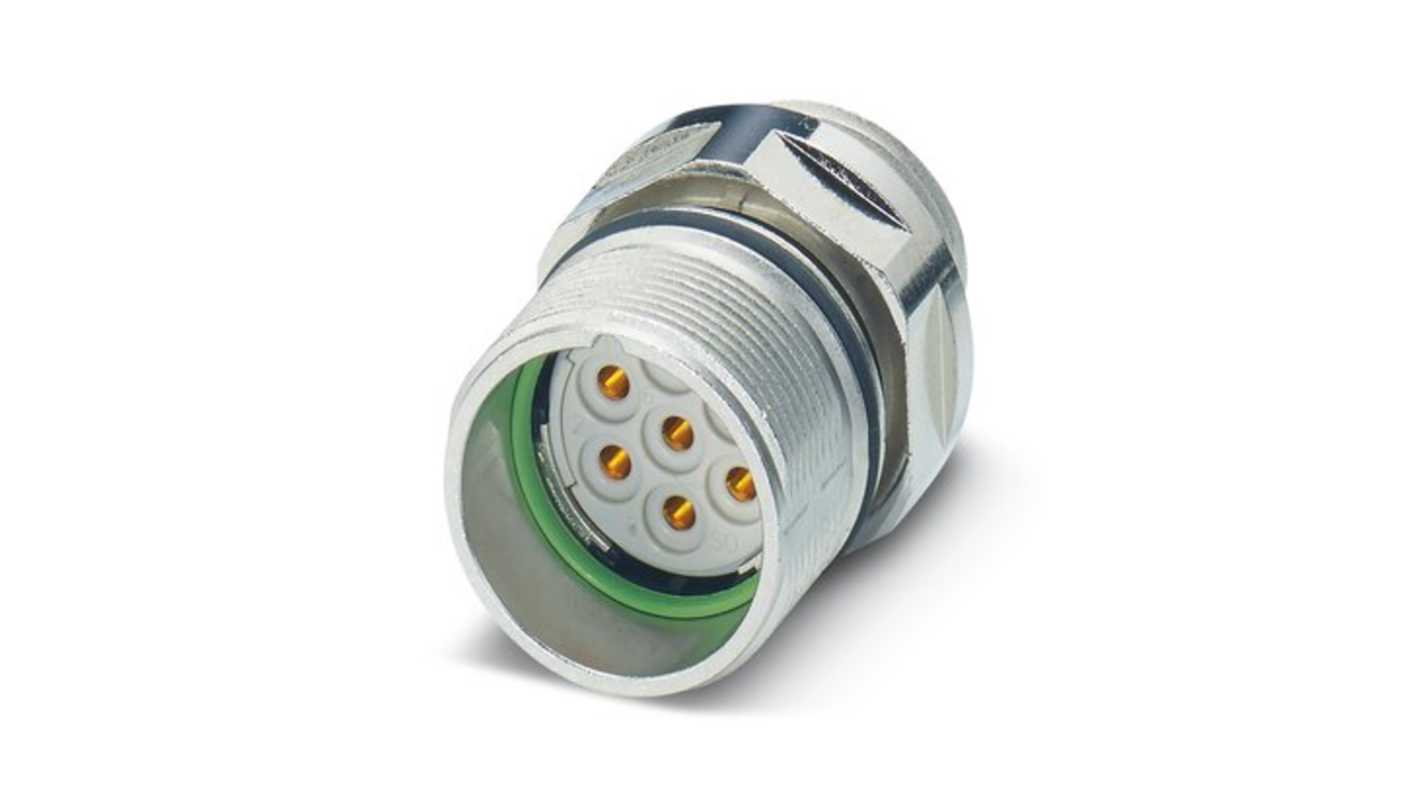 Phoenix Contact Circular Connector, 7 Contacts, Front Mount, M23 Connector, Socket, Female, IP67, CA Series