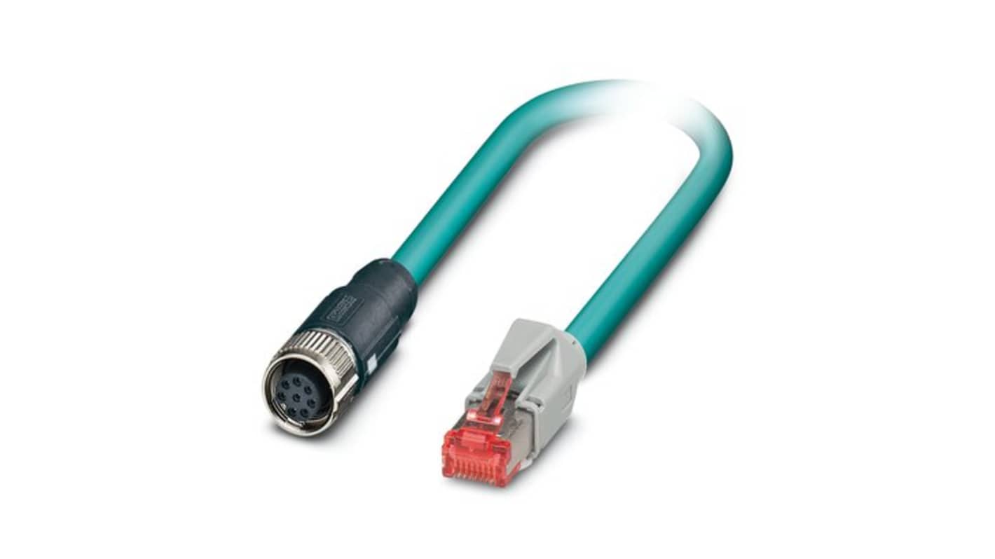 Kabel kat. 5 Cat5 długość 1m Z zakończeniem Phoenix Contact Poliuretan