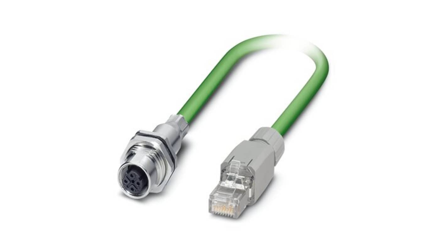 Kabel komunikacyjny Złącze A M8 liczba rdzeni 4 długość 5m Rodzaj A Żeńskie Złącze B RJ45