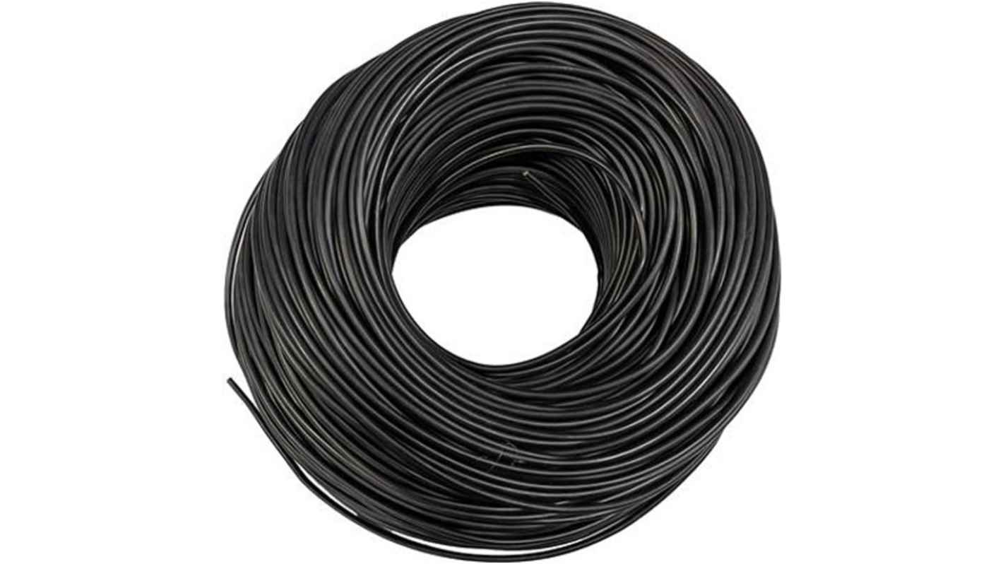 Mueller Electric WI-M-18 Series Black Test Lead Wire, 18 AWG, 413/0.05 mm, 50ft, Silicone Insulation, WI-M-18-50-0