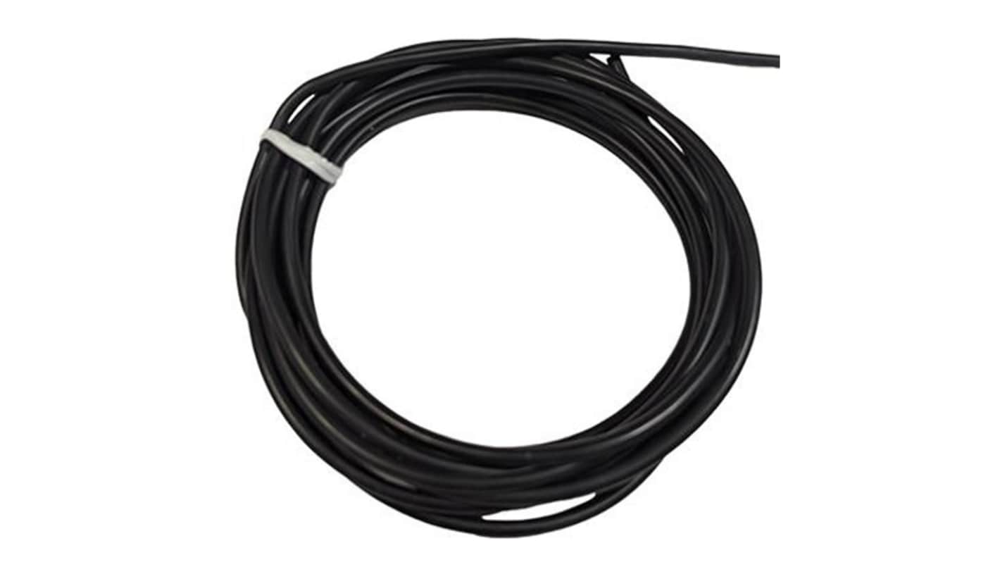 Mueller Electric WI-M-20 Series Black Test Lead Wire, 20 AWG, 41/0.127 mm, 10ft, Silicone Insulation, WI-M-20-10-0