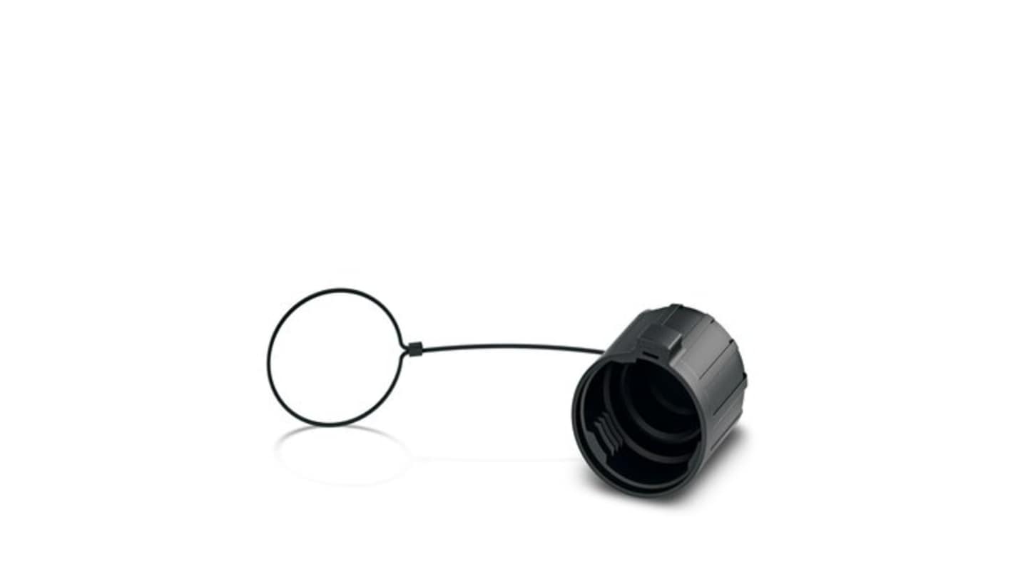 Phoenix Contact Black Protective Cap, Shell Size 39 x 39.6mm for use with Quickon Connection