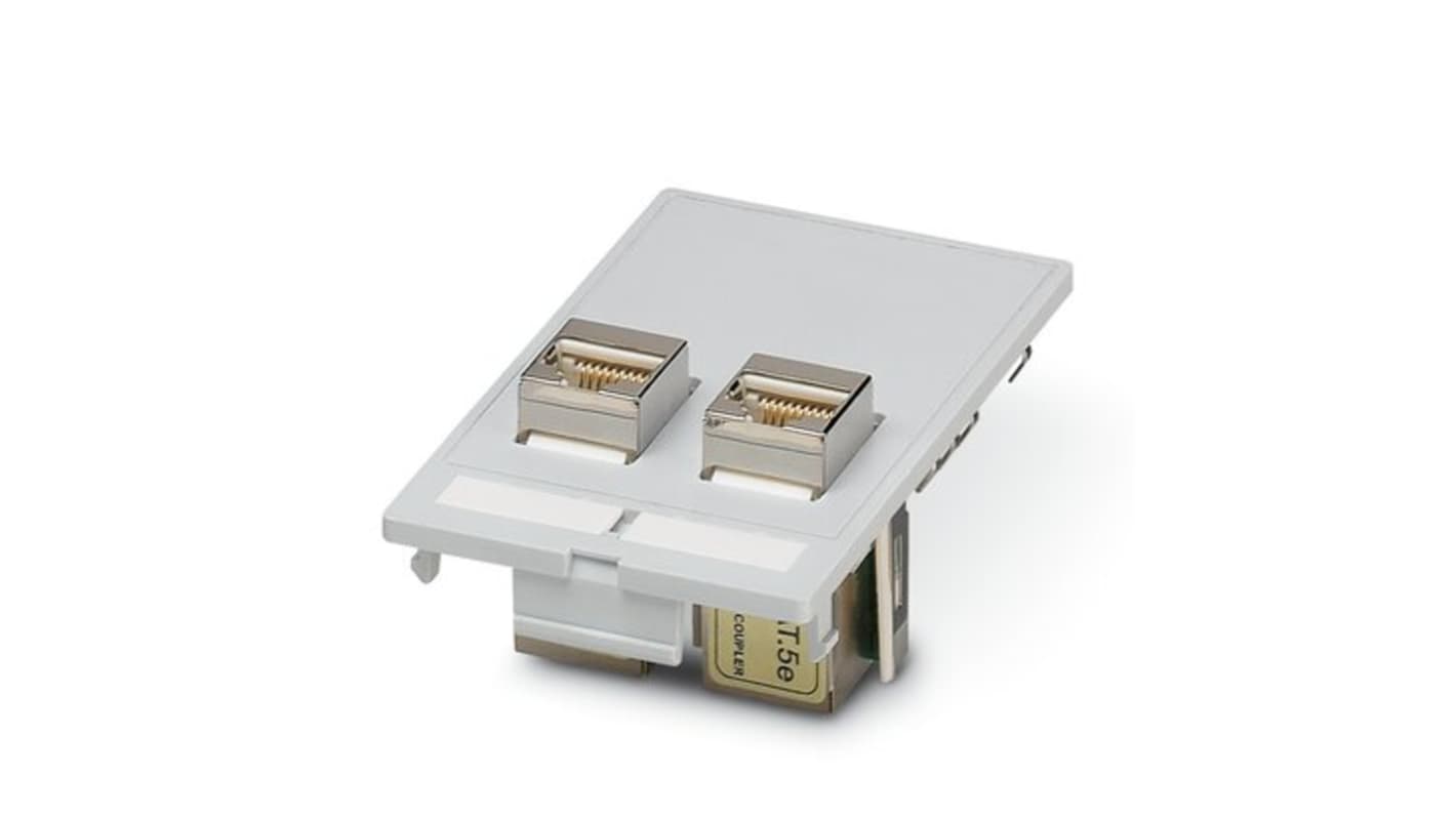 Phoenix Contact VS-SI-FP-2RJ45-5-MOD-BU/BU Frontplatte, Länge 87,5 mm