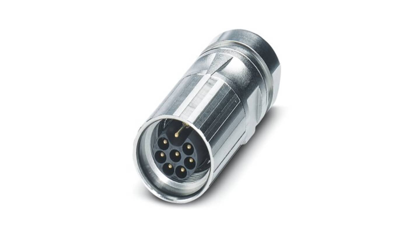 Phoenix Contact Circular Connector, 8 Contacts, Cable Mount, M17 Connector, Plug, Male, IP67, ST Series