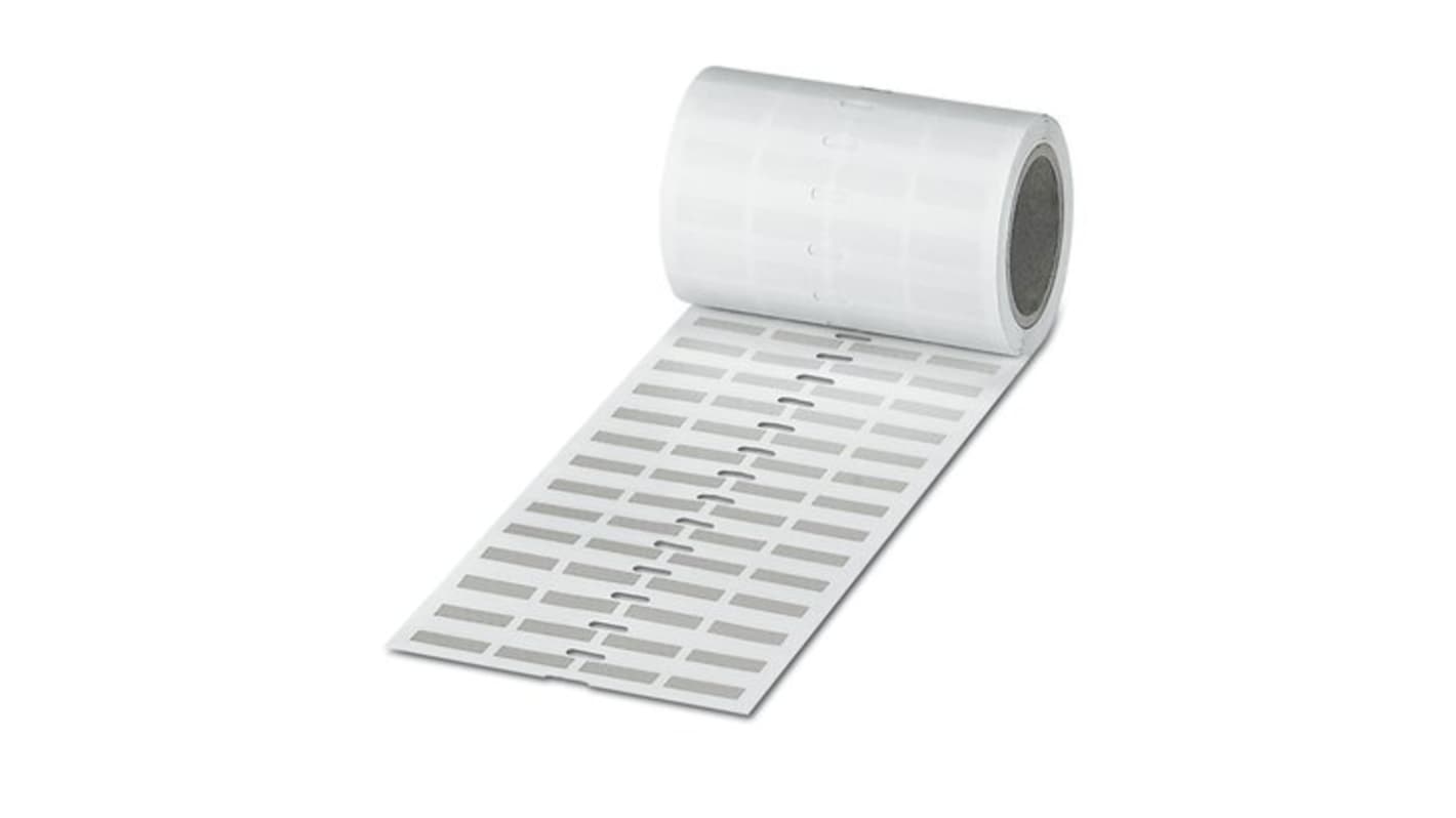 Phoenix Contact 08003 Silver Silver Print Label Roll, 19mm Width, 6mm Height, 2500Per Roll Qty