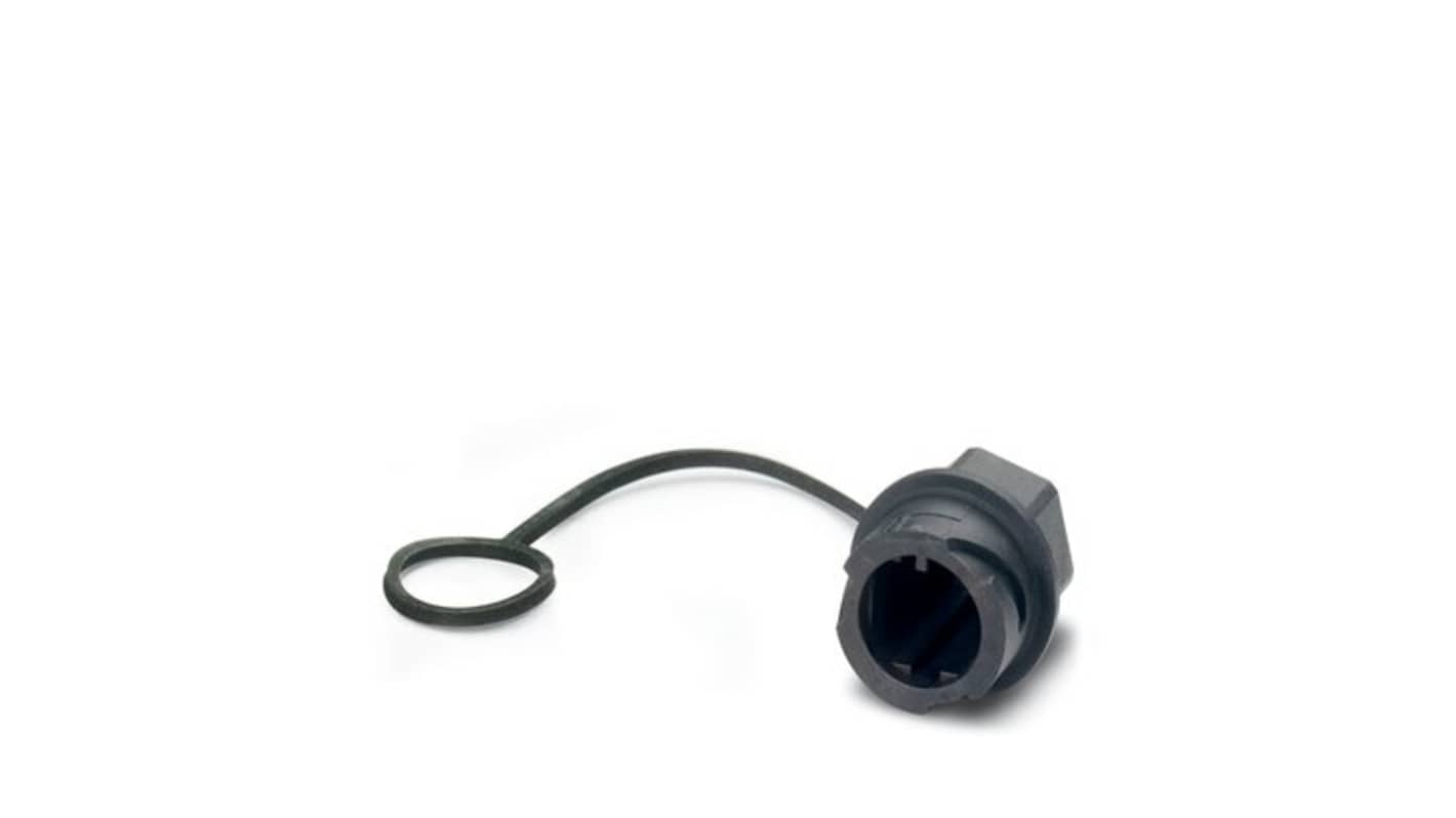 Phoenix Contact Black Protective Cover for use with Circular Connector
