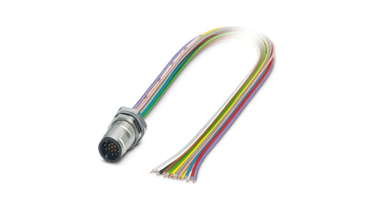 Phoenix Contact, SACC IP65, IP67 Silver Rear Mount 17 Industrial Power Plug, Rated At 1.5A, 30 V