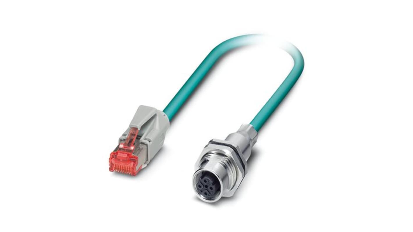 Kabel kat. 5 Cat5 długość 400mm Z zakończeniem Phoenix Contact Poliuretan