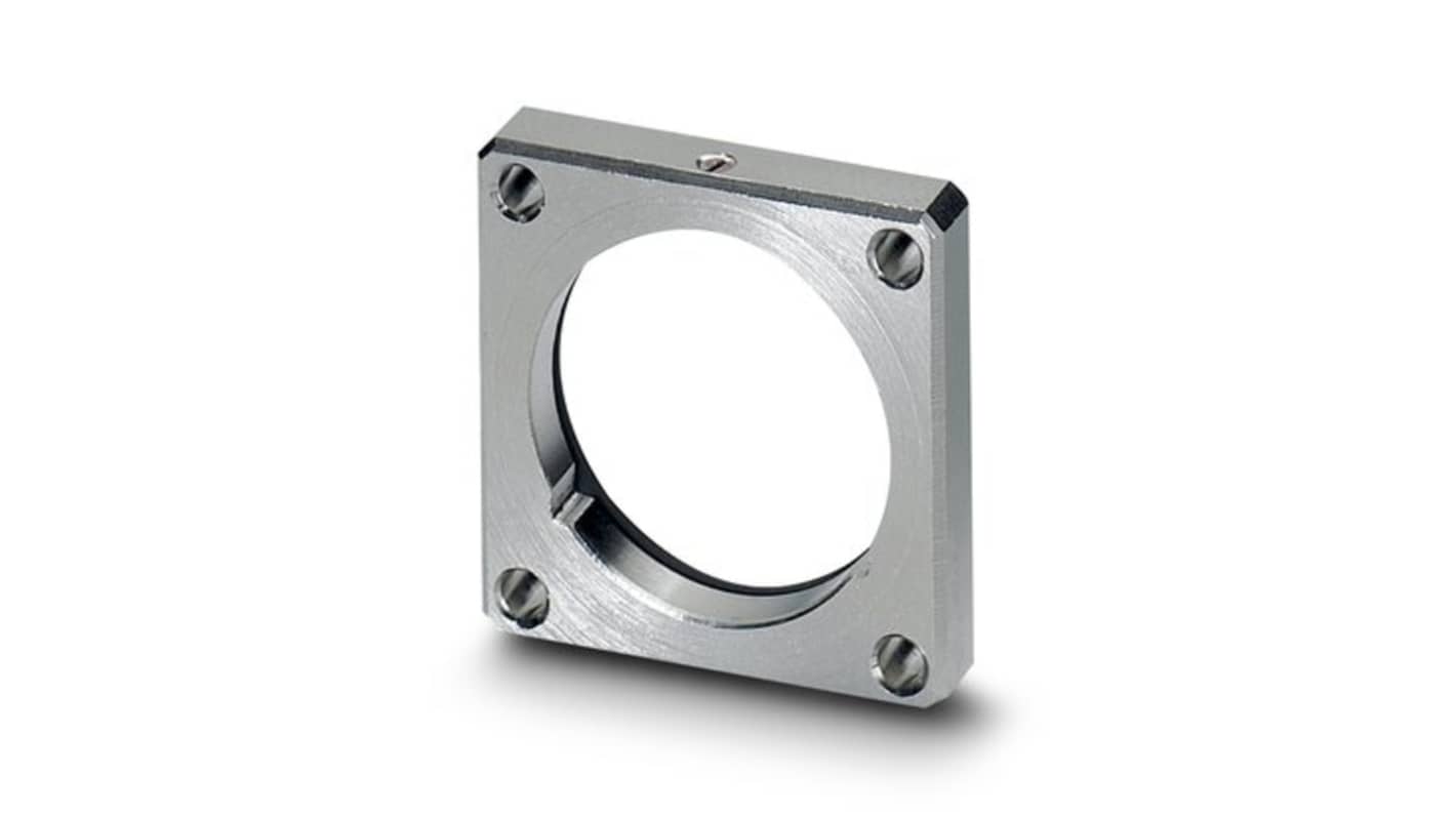 Phoenix Contact Silver Square Mounting Flange for use with Circular Connector