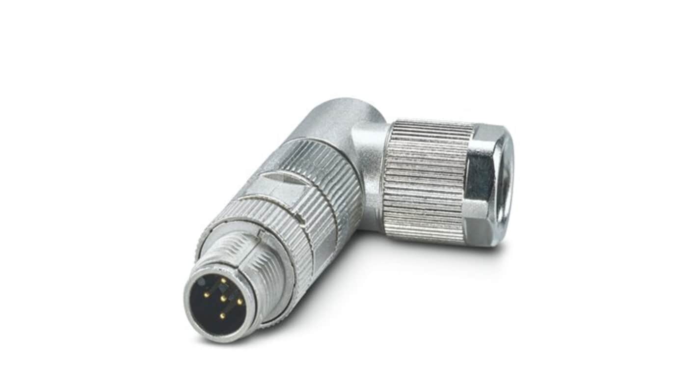 Phoenix Contact Circular Connector, 5 Contacts, Cable Mount, M12 Connector, Plug, Male, IP65, IP67, SACC Series