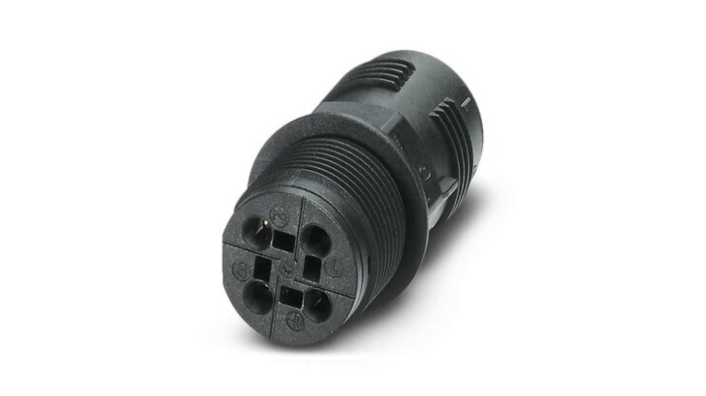 Phoenix Contact Circular Connector, 4 Contacts, Front Mount, M25 Connector, IP68, QPD Series