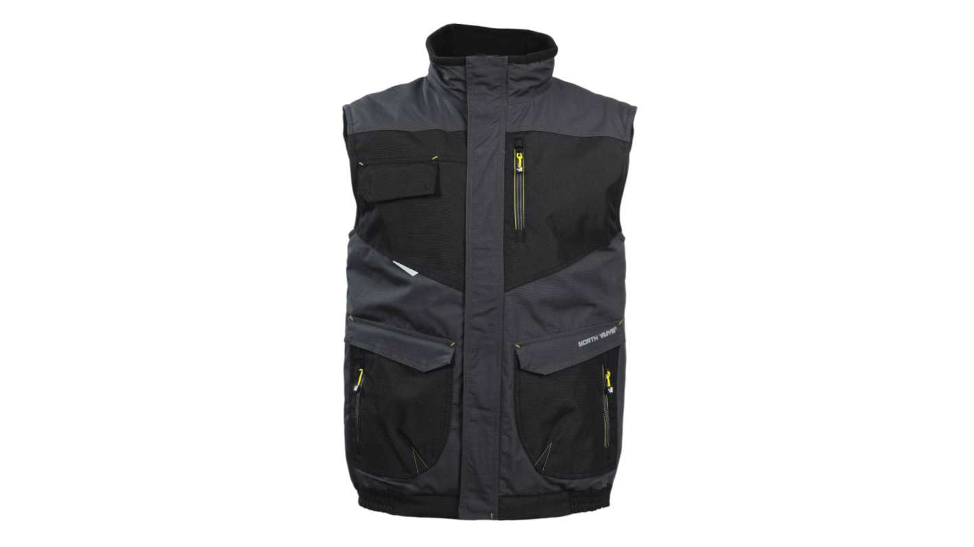 Nine worths ALI Unisex Steppweste Größe XXL Jacke Schwarz, Grau Kälteresistent