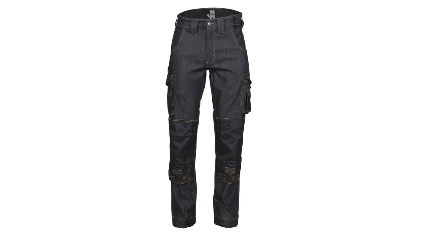 Pantaloni DORNIER Nero Cotone, elastan, poliestere Idrorepellente 56poll 141cm