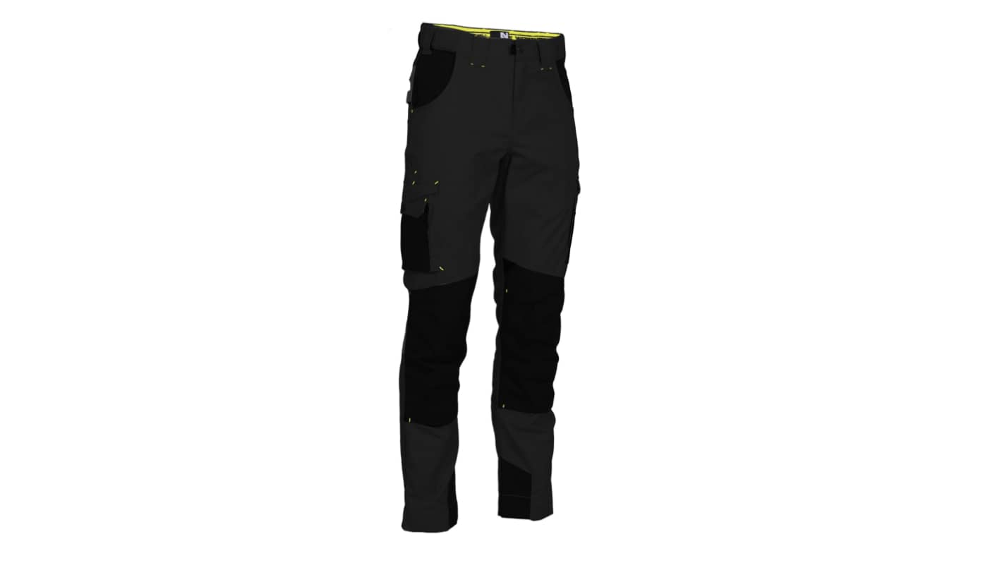 Pantaloni da lavoro ADAM Nero 2% Fibra antistatica, 33% Cotone, 65% Poliestere, lunghezza 112cm Idrorepellente 33poll