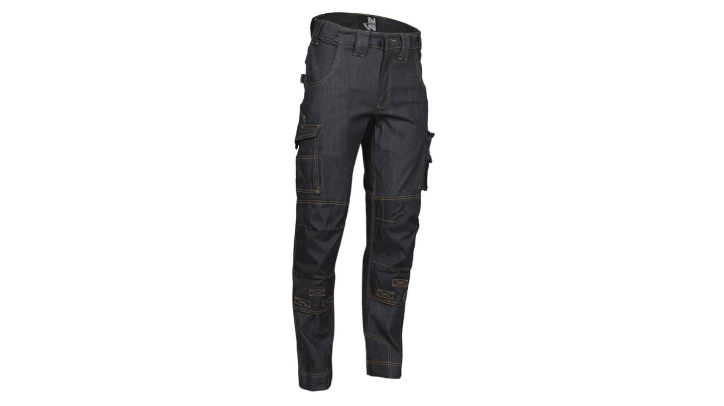 Pantaloni da lavoro DORNIER Nero 2% Elastane, 98% Cotone, lunghezza 113.5cm Elasticizzato 37poll 94cm