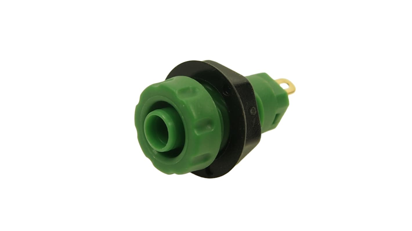 Presa a banana RS PRO, Femmina, Verde, 30A, 4 mm