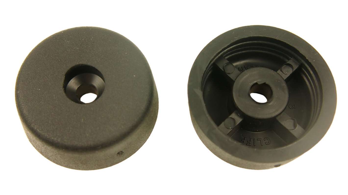 RS PRO Feet Rubber Feet for Use with Cabinets, 0.3014623U