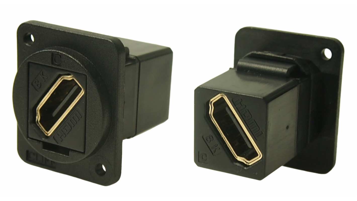 RS PRO 31 x 31 x 26 mm 2 Way Female to Female HDMI Connector 40 V ac