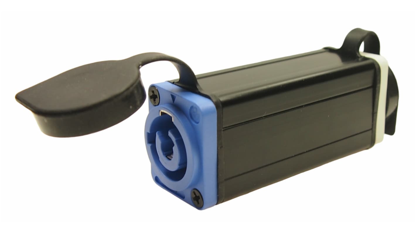 RS PRO Blue, Grey In-line 2+PE Industrial Power Socket, Rated At 20A, 250 V,With Phase Inverter