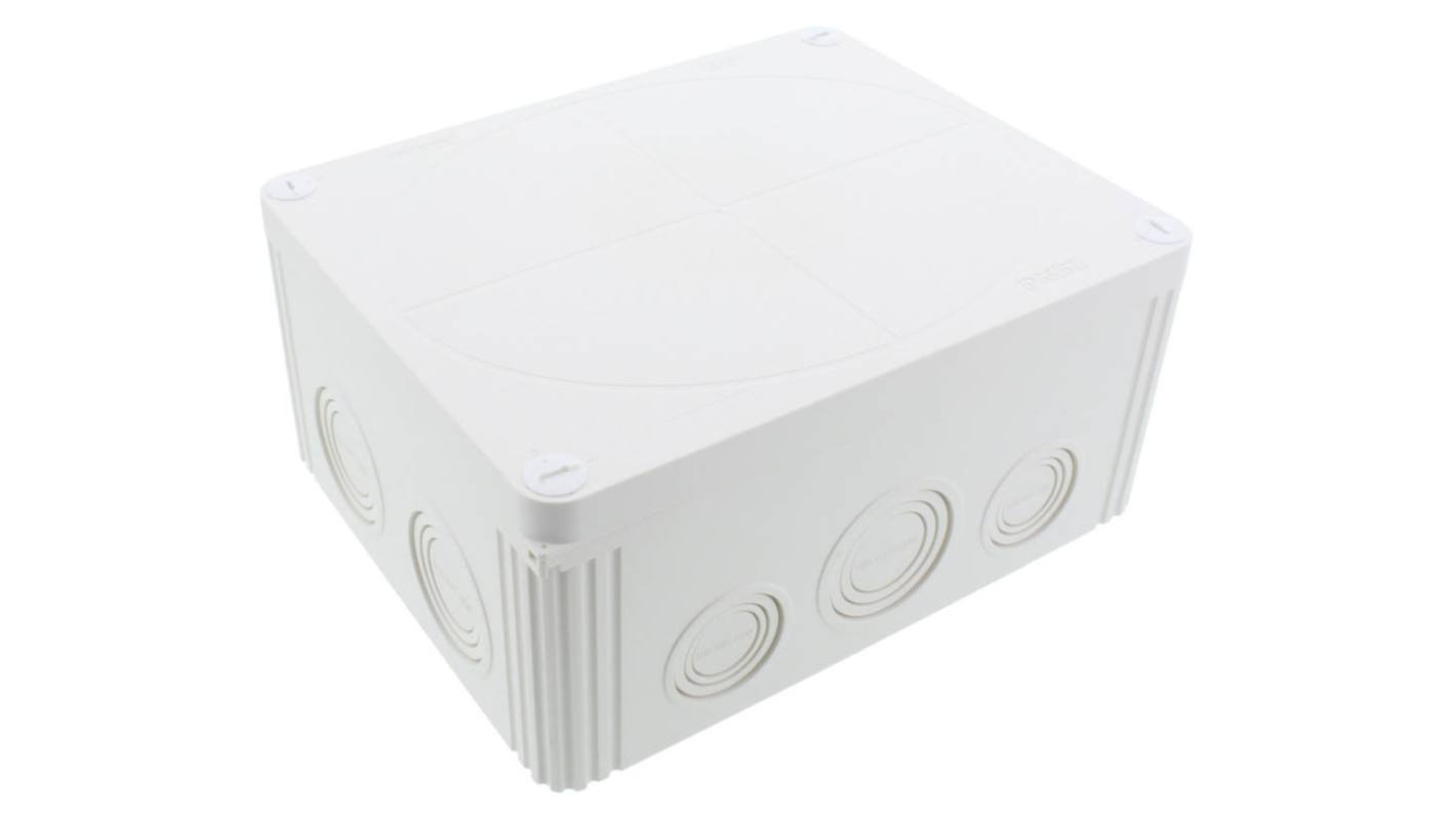 WISKA COMBI 1610 Series Light Grey Polycarbonate Junction Box, IP66, IP67, 200 x 160 x 94mm