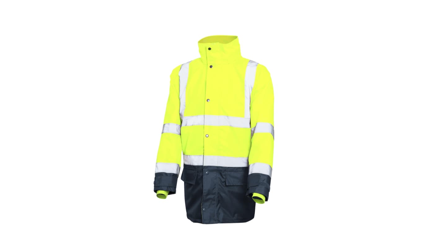 Active Gear HVREFY Navy/Yellow Unisex Hi Vis Jacket, XXXL