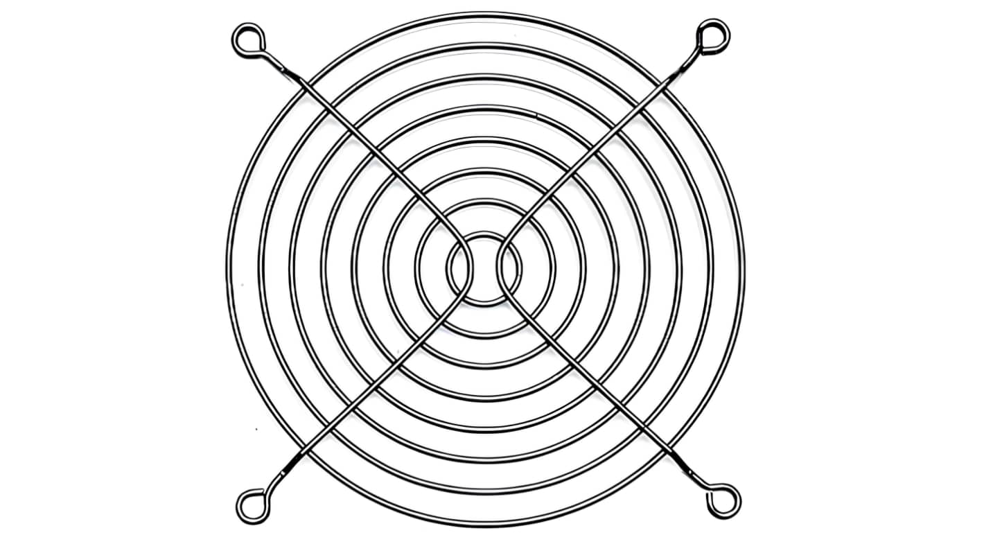 RS PRO Steel Finger Guard for 120mm Fans, 104.8mm Hole Spacing, 120 x 120mm