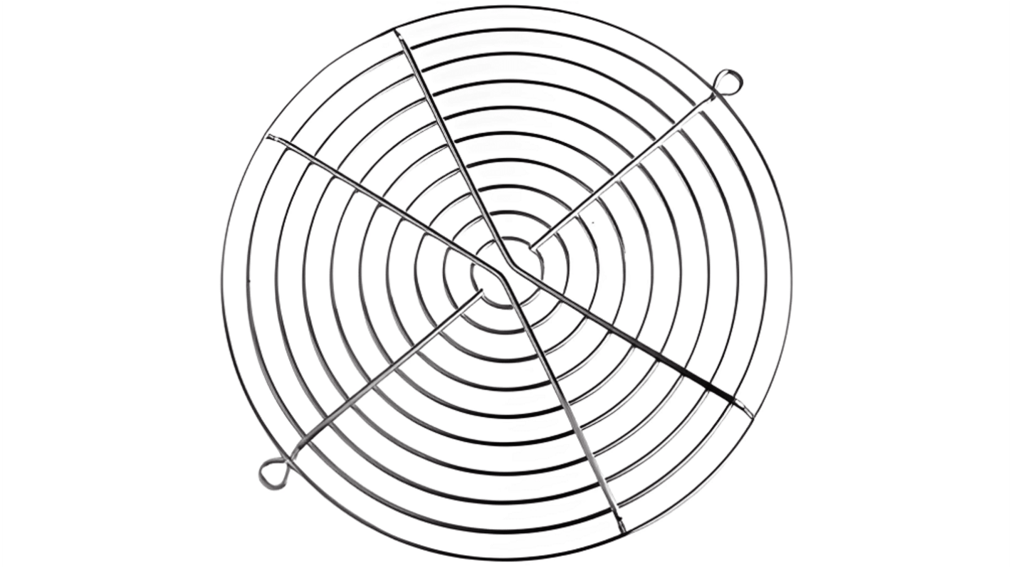 RS PRO Steel Finger Guard for 172mm Fans, 162mm Hole Spacing, 170 x 170mm