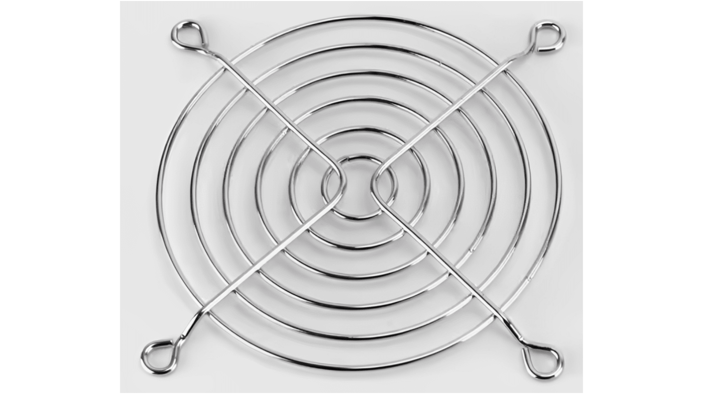 RS PRO Steel Finger Guard for 92mm Fans, 82.5mm Hole Spacing, 92 x 92mm