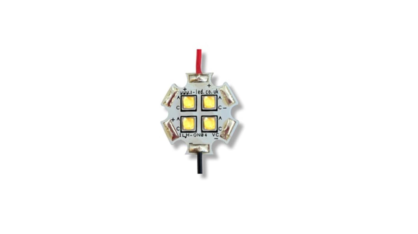 Intelligent LED Solutions10.8 → 12.8 V Ultra White LED Screw Mount, OSLON Square ILH-OG04-ULWH-SC221-WIR200.
