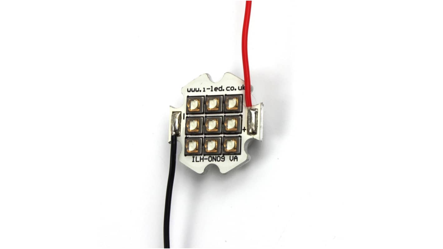 Intelligent LED Solutions24.3 → 28.8 V White LED Screw Mount, OSLON Square ILH-OG09-WHWH-SC221-WIR200.