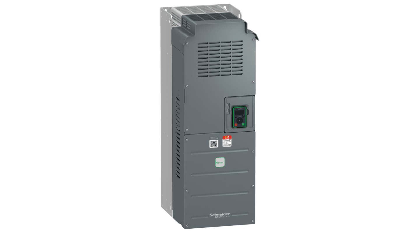 Schneider Electric Inverter Drive, 132 → 160 kW, 3 Phase, 380 → 460 V, 206 → 284 A, ATV610 Series