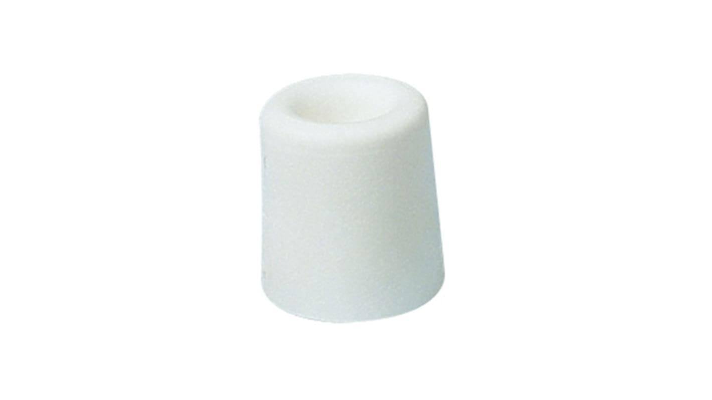 Guitel Hervieu White Rubber Bumper Door Stop, 30mm Diameter, 25mm Long