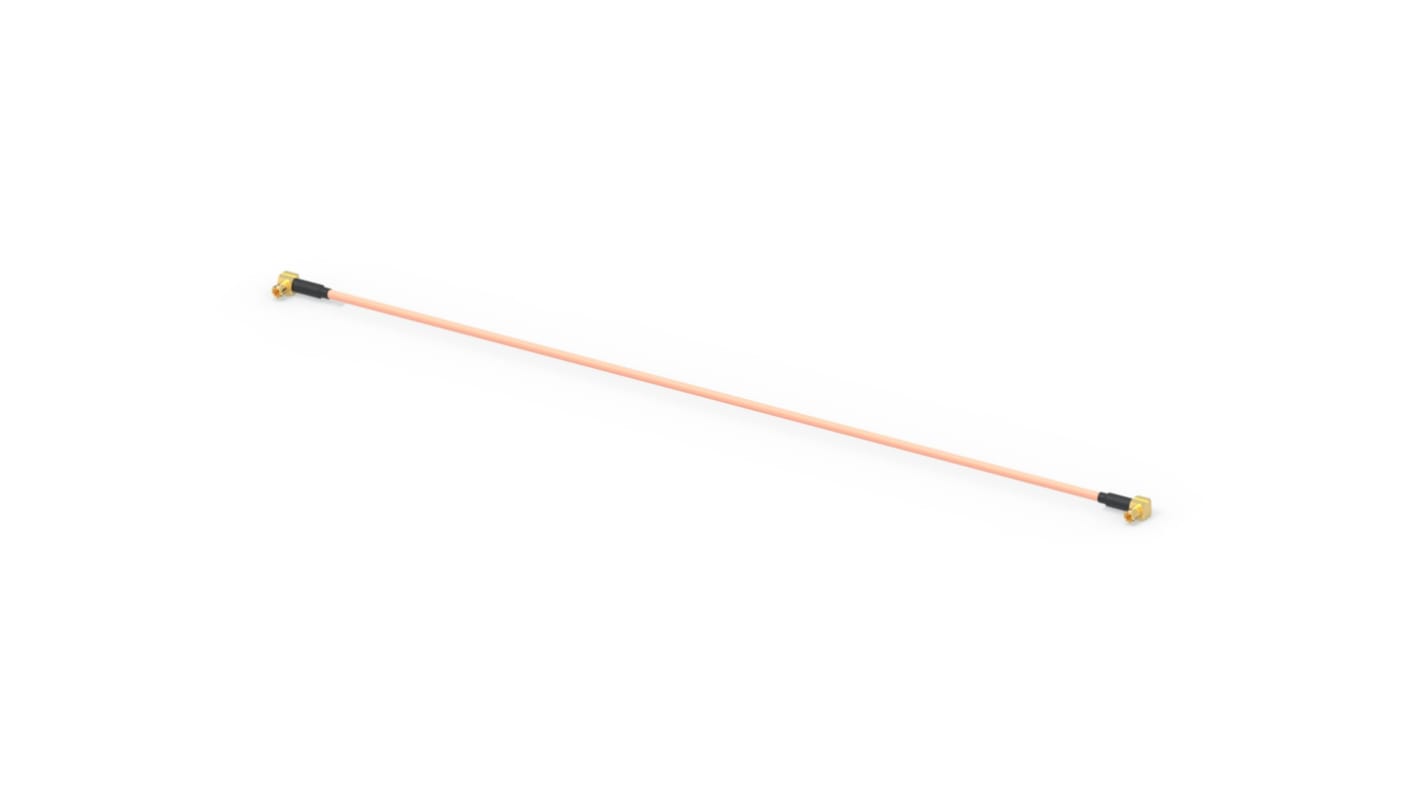 TE Connectivity 2480655 Series Male MCX to Male MCX, 304.8mm, RG 316 Coaxial, Terminated50 Ω