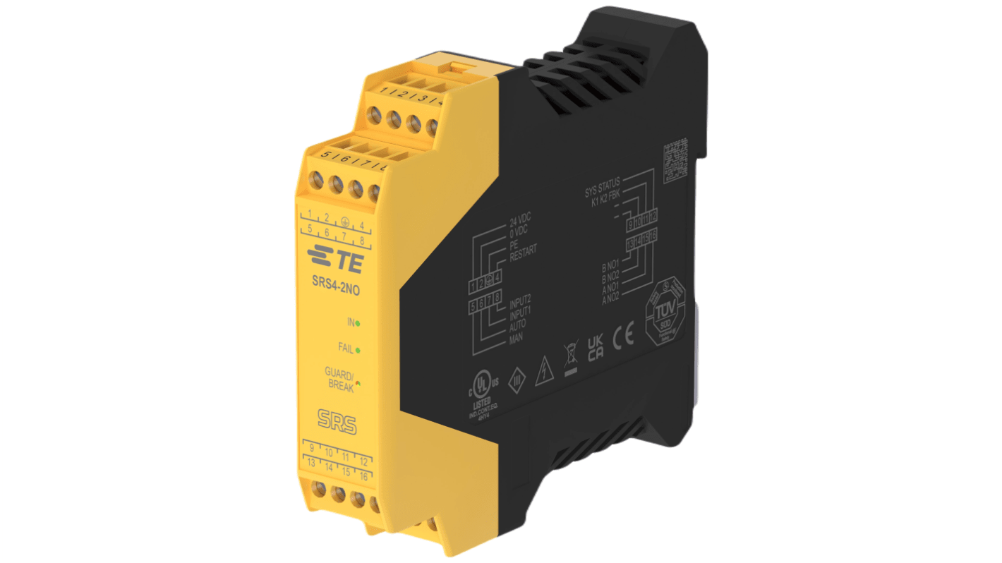 TE Connectivity SRS4 Series 1-Contact Interface Module, DIN Rail, 6A