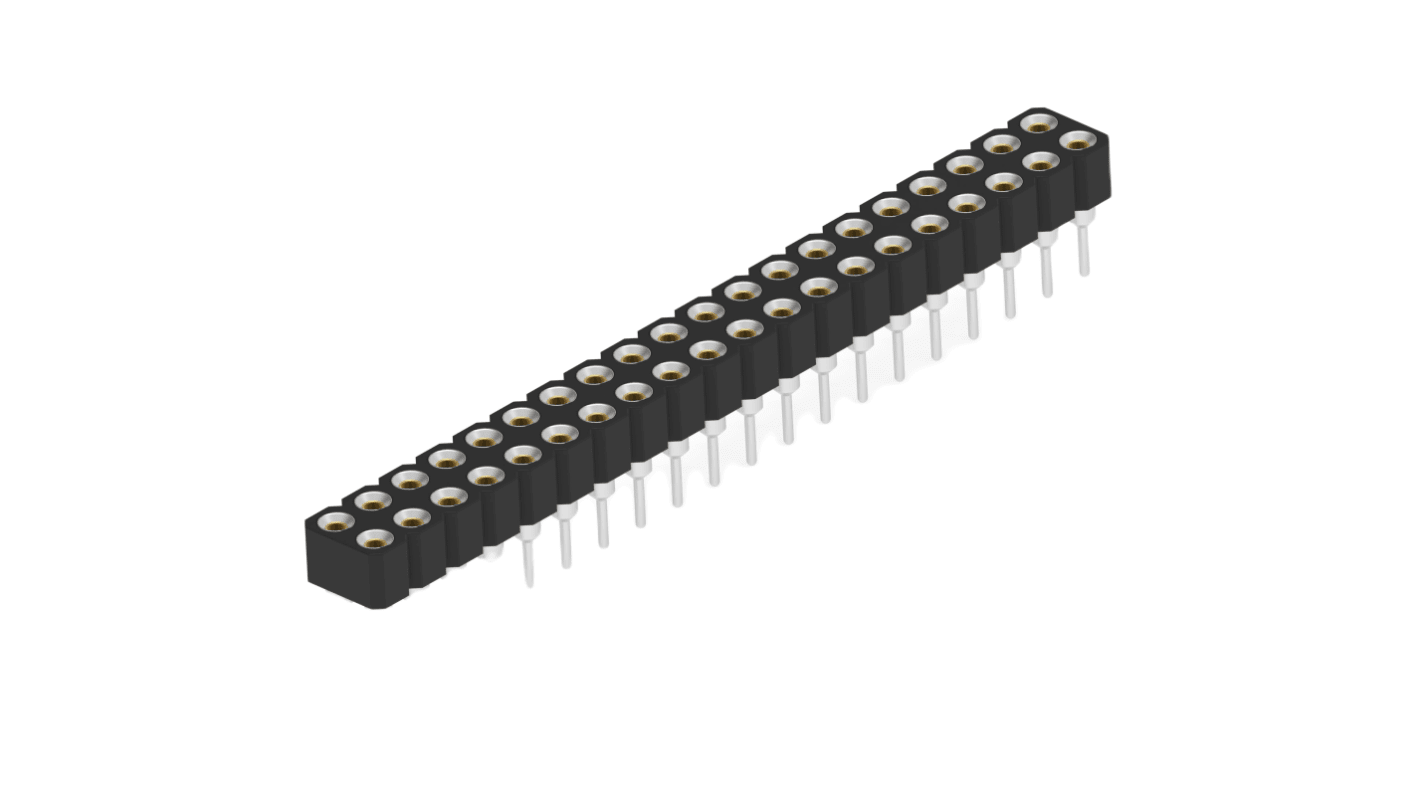 TE Connectivity 2.54mm Pitch 40 Way Through Hole IC Socket