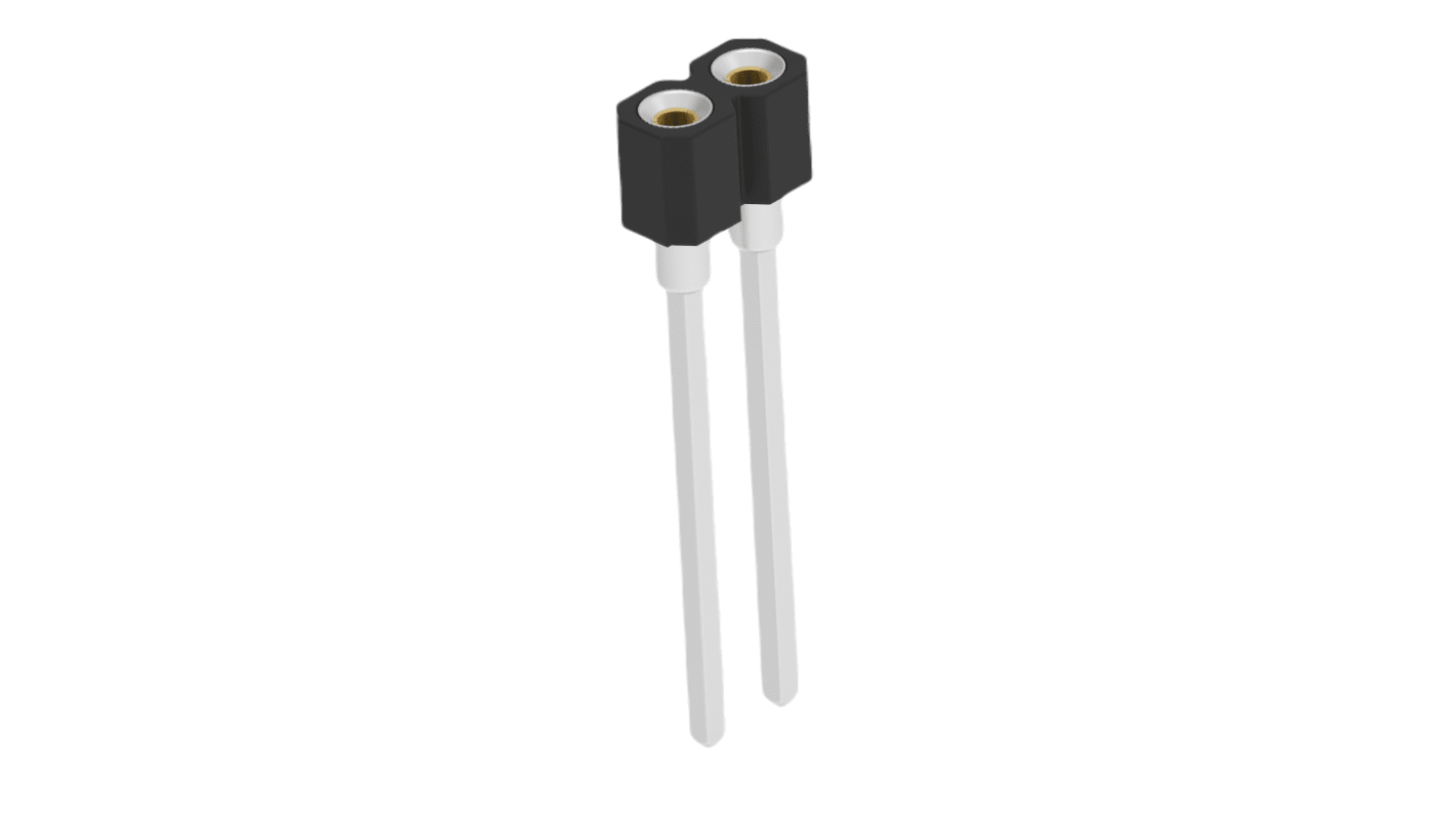 TE Connectivity 2.54mm Pitch 2 Way Through Hole IC Socket