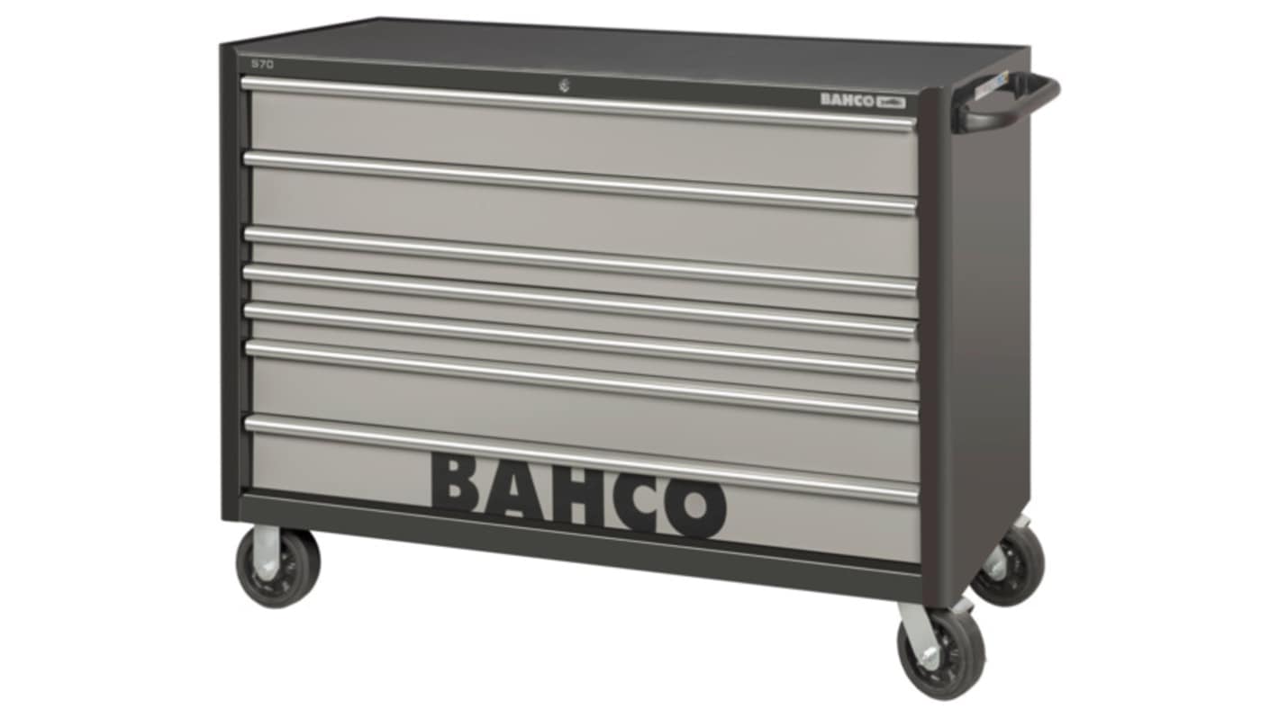 Bahco 7 Drawer Steel Wheeled Tool Trolley