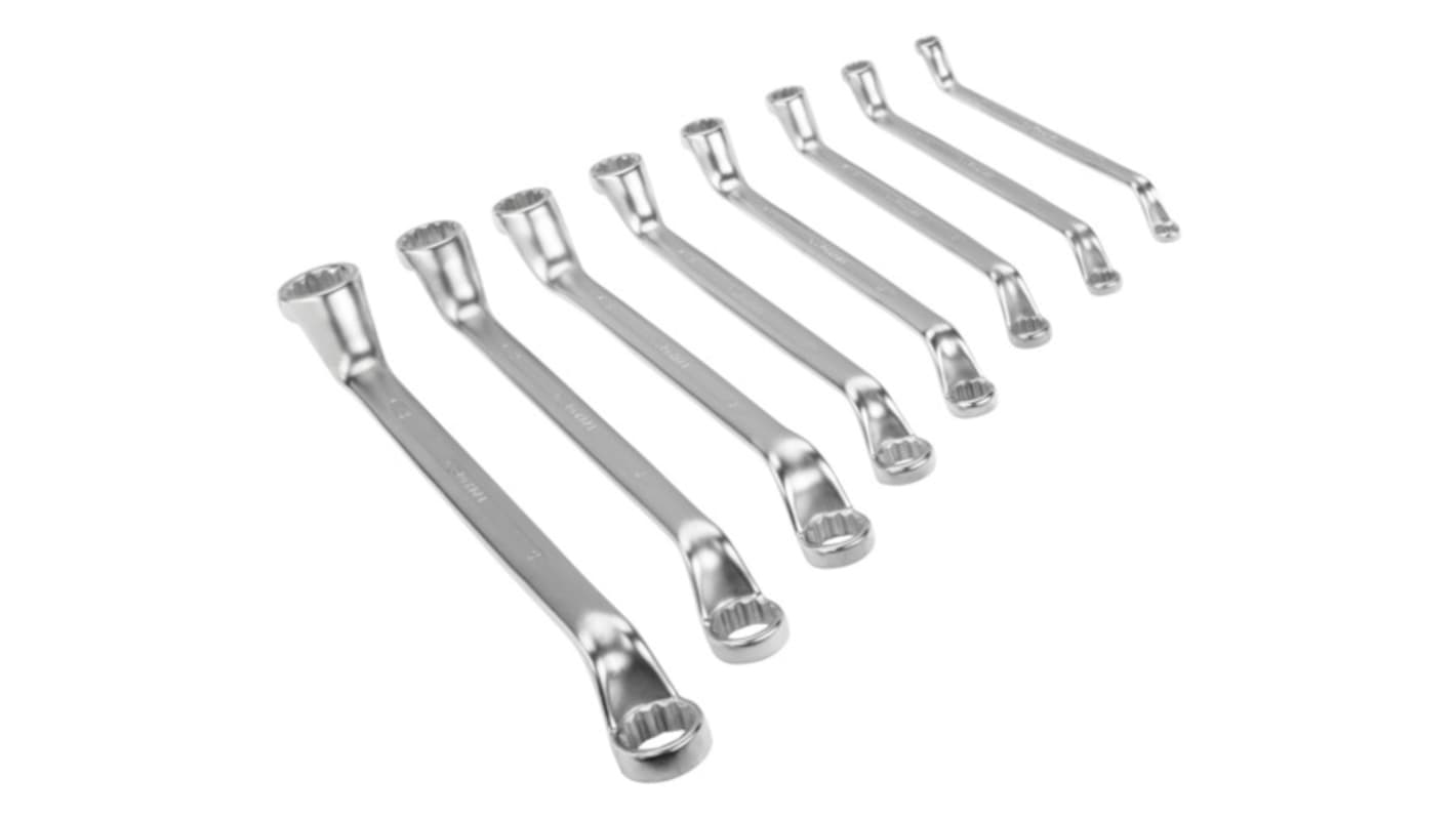 Bahco Ring Wrench, 165 → 291 mm Overall, 6 → 22mm Jaw Capacity