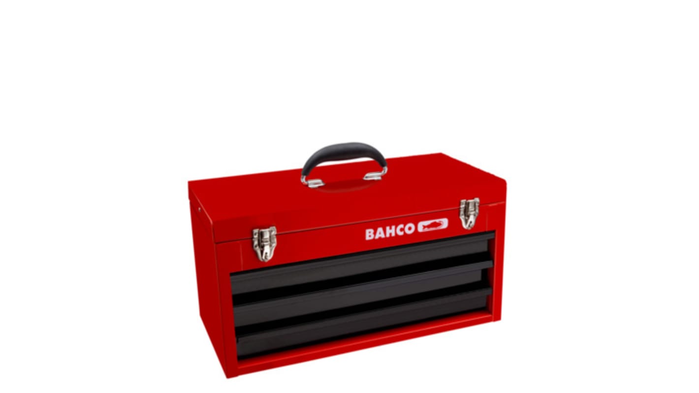 Bahco 1483 3 drawers  Metal Tool Box , 523 x 260 x 334mm