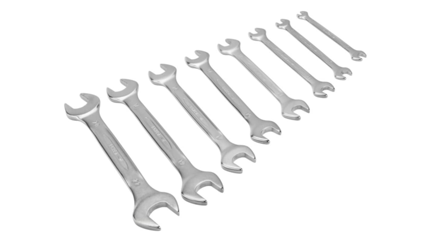 Bahco Open-end Wrench, 122 → 225 mm Overall, 6 → 22mm Jaw Capacity