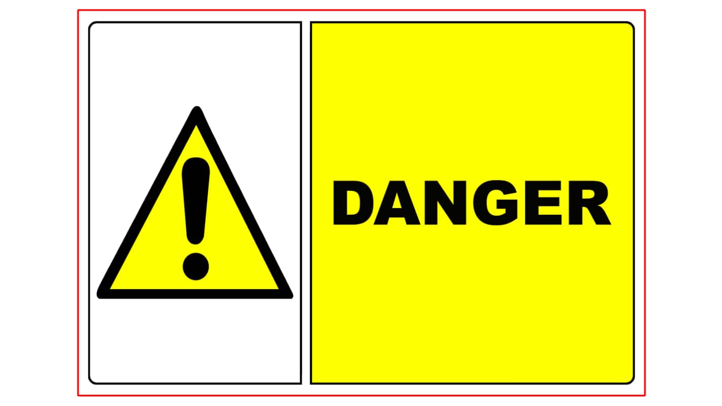 Viso Hazard & Warning Label (English)