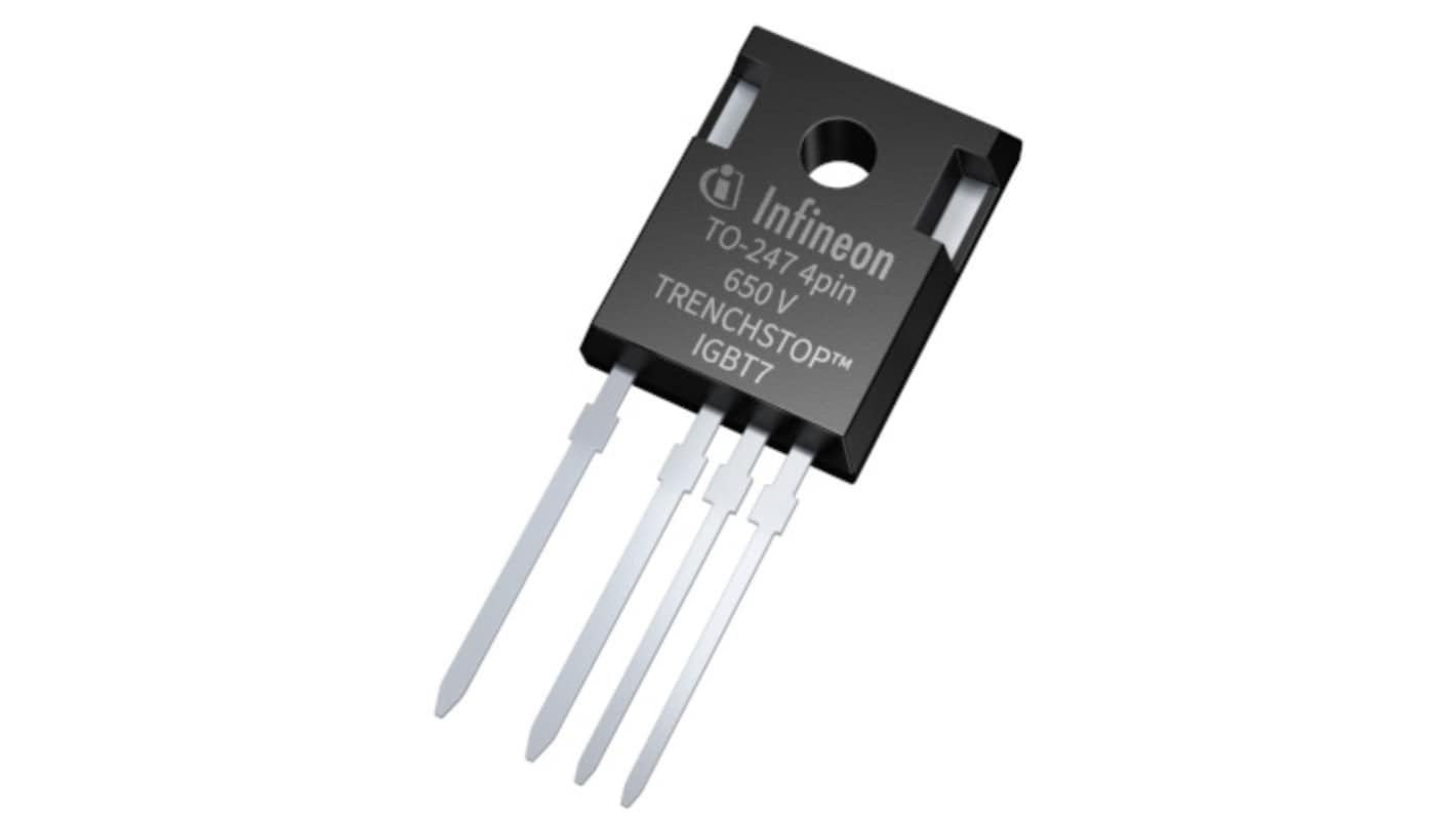 Infineon IKZA75N65EH7XKSA1 Single Collector, Single Emitter, Single Gate IGBT, 80 A 650 V, 4-Pin PG-TO247-4-STD-NT3.7,