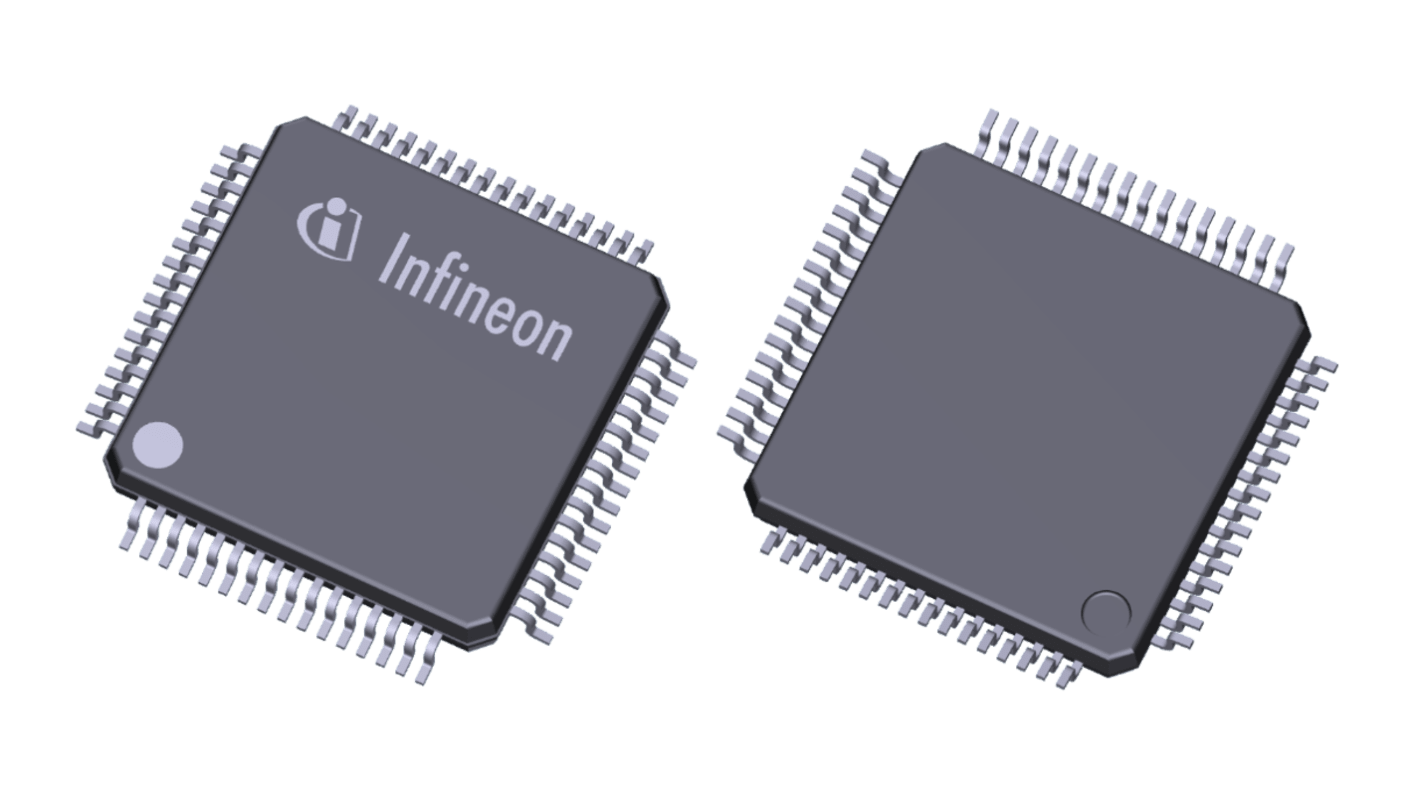 Infineon, 32bit ARM Cortex, M4F Single Microcontroller, 160MHz, 128 KB Flash, 64-Pin 64-LQFP